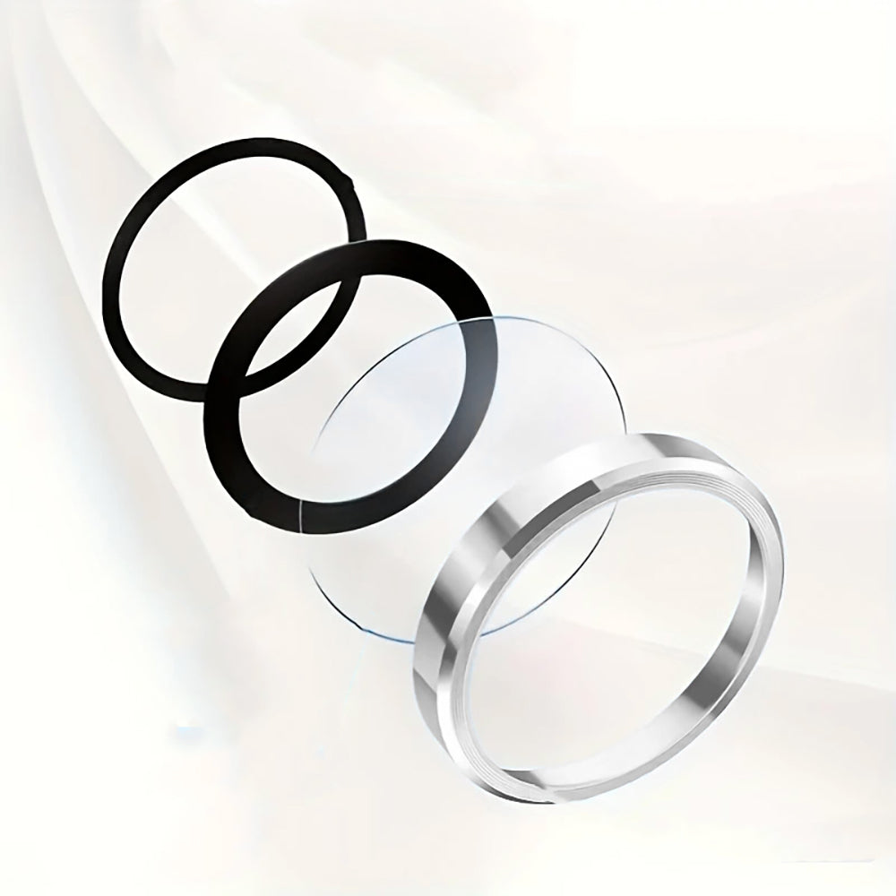 Apple iPhone 16 Pro Max Zore Mikro Kamera Lens Koruyucu Gümüş