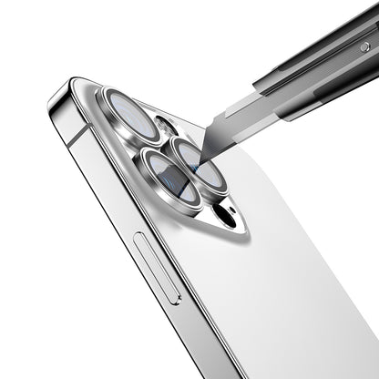 Apple iPhone 16 Pro Zore Mikro Kamera Lens Koruyucu Gri