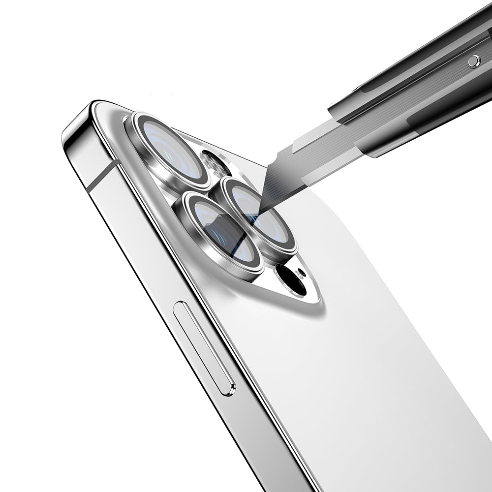 Apple iPhone 16 Pro Zore Mikro Kamera Lens Koruyucu Desert Titanyum