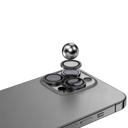 Apple iPhone 16 Pro Zore Mikro Kamera Lens Koruyucu Gri