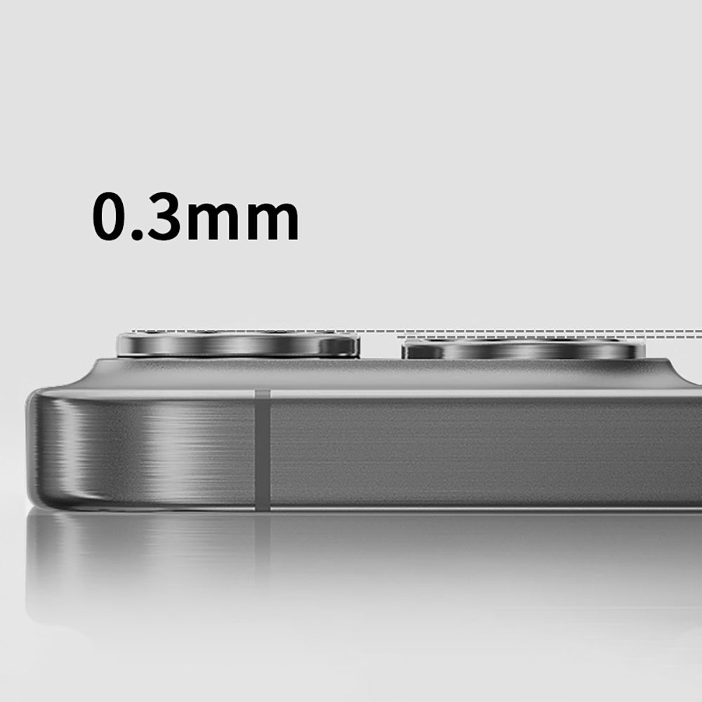 Apple iPhone 16 Pro Zore Mikro Kamera Lens Koruyucu Gri