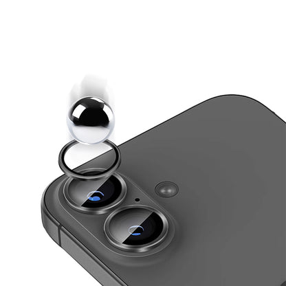 Apple iPhone 16 Zore Mikro Kamera Lens Koruyucu Gümüş