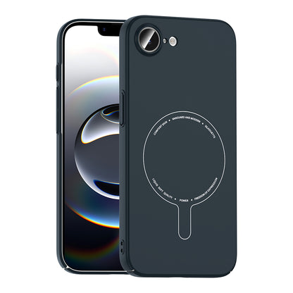 Apple iPhone 16E Kılıf M-Safe Şarj Özellikli Kamera Korumalı Zore Elio Sert PC Kapak