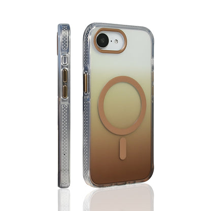 Apple iPhone 16E Kılıf M-safe Şarj Özellikli Transparan Renk Geçişli Zore Toros Kapak Siyah