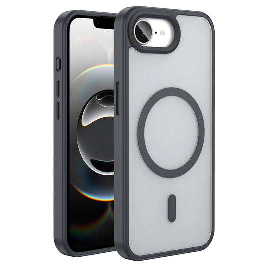 Apple iPhone 16E Kılıf M-safe Şarj Özellikli Mat Arka Yüzey Zore Sio Kapak Rose Gold