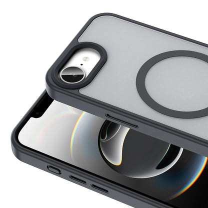 Apple iPhone 16E Kılıf M-safe Şarj Özellikli Mat Arka Yüzey Zore Sio Kapak Mavi