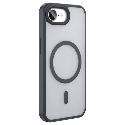 Apple iPhone 16E Kılıf M-safe Şarj Özellikli Mat Arka Yüzey Zore Sio Kapak Gri