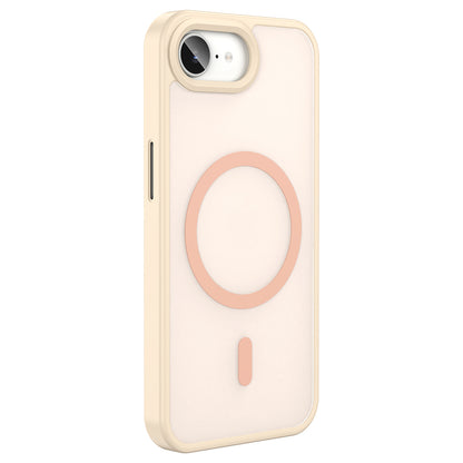 Apple iPhone 16E Kılıf M-safe Şarj Özellikli Mat Arka Yüzey Zore Sio Kapak Rose Gold