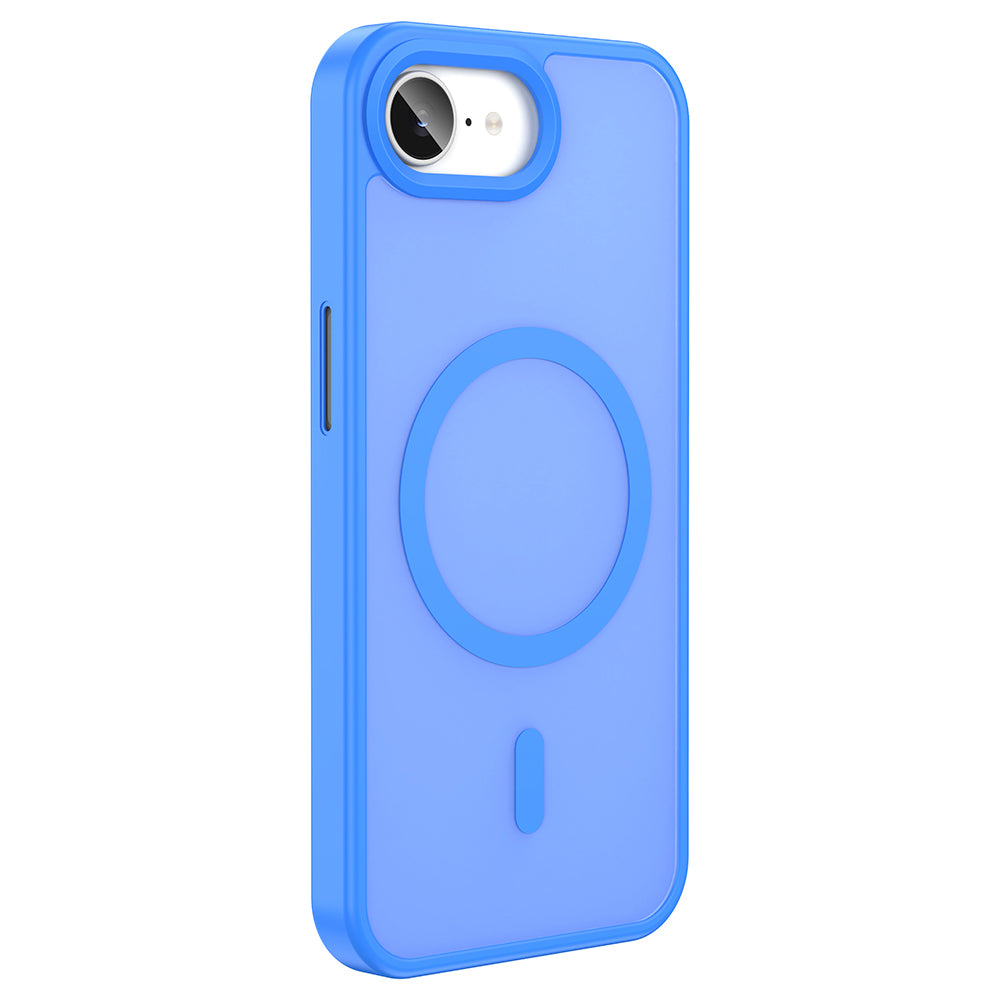 Apple iPhone 16E Kılıf M-safe Şarj Özellikli Mat Arka Yüzey Zore Sio Kapak Kahverengi