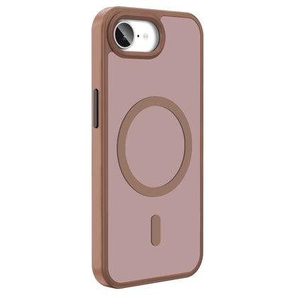 Apple iPhone 16E Kılıf M-safe Şarj Özellikli Mat Arka Yüzey Zore Sio Kapak Rose Gold