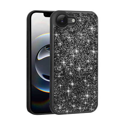 Apple iPhone 16E Kılıf Parlak Taşlı Tasarım Zore Pırlanta Kapak Gri