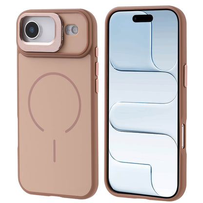 Apple iPhone 17 Air Kılıf M-safe Şarj Özellikli Kamera Standlı Zore Notron Kapak Gold