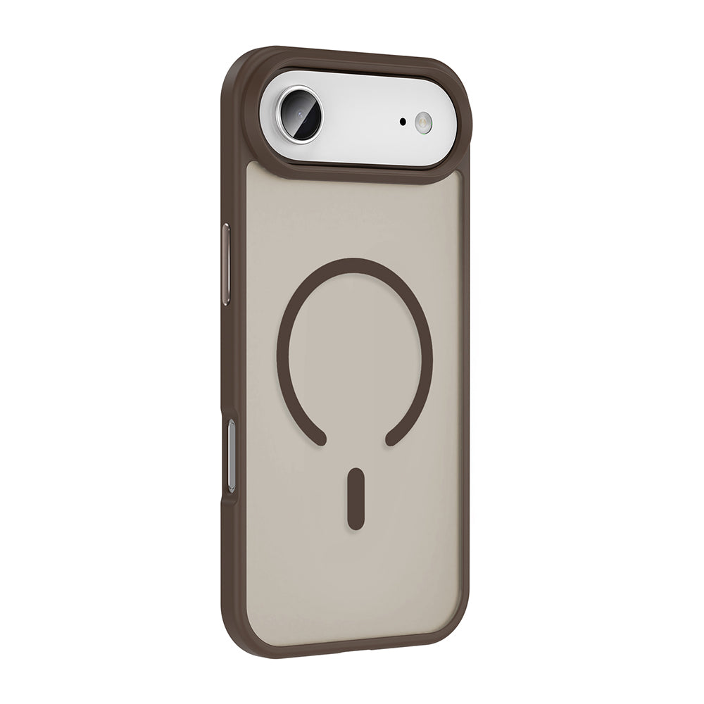 Apple iPhone 17 Air Kılıf M-safe Şarj Özellikli Mat Arka Yüzey Zore Sio Kapak Lacivert