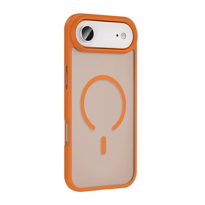 Apple iPhone 17 Air Kılıf M-safe Şarj Özellikli Mat Arka Yüzey Zore Sio Kapak Gri