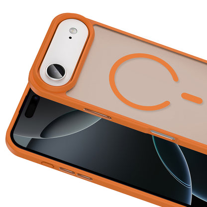 Apple iPhone 17 Air Kılıf M-safe Şarj Özellikli Mat Arka Yüzey Zore Sio Kapak Lacivert