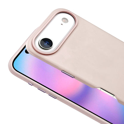 Apple iPhone 17 Air Kılıf M-safe Şarj Özellikli PU Deri Görünümlü Zore Kupra Kapak Pembe