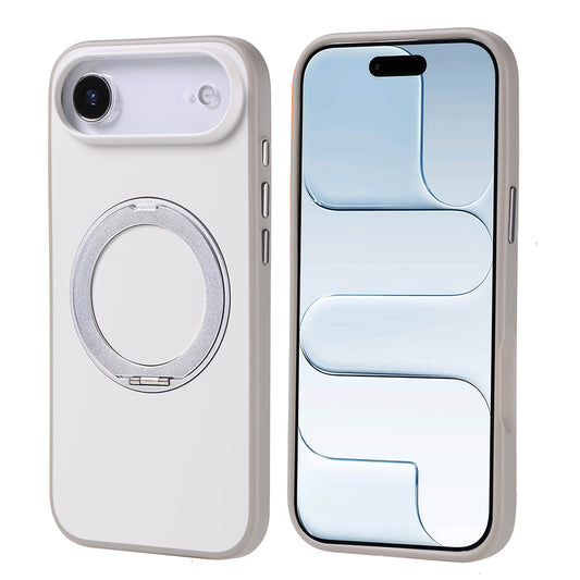 Apple iPhone 17 Air Kılıf M-Safe Şarj Özellikli Standlı Zore Proton Silikon Kapak Siyah