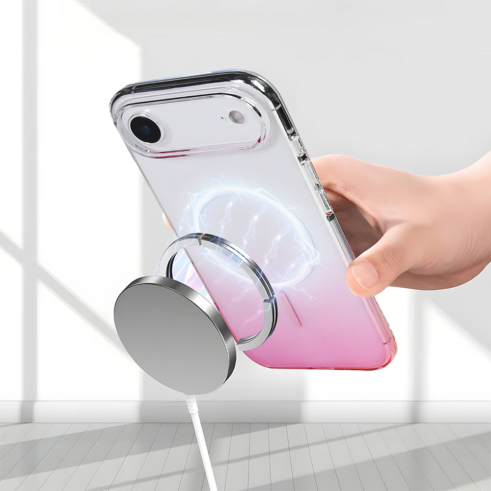 Apple iPhone 17 Air Kılıf M-Safe Şarj Özellikli Zore Septik Silikon Kapak Siyah