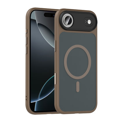 Apple iPhone 17 Air Kılıf Mat Arka Yüzey Wireless Şarj Özellikli Zore Flet M-safe Kapak