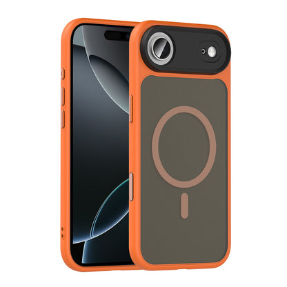 Apple iPhone 17 Air Kılıf Mat Arka Yüzey Wireless Şarj Özellikli Zore Flet M-safe Kapak