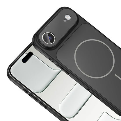 Apple iPhone 17 Air Kılıf Zore M-Safe Şarj Özellikli Kamera Korumalı Formen Kapak Turuncu