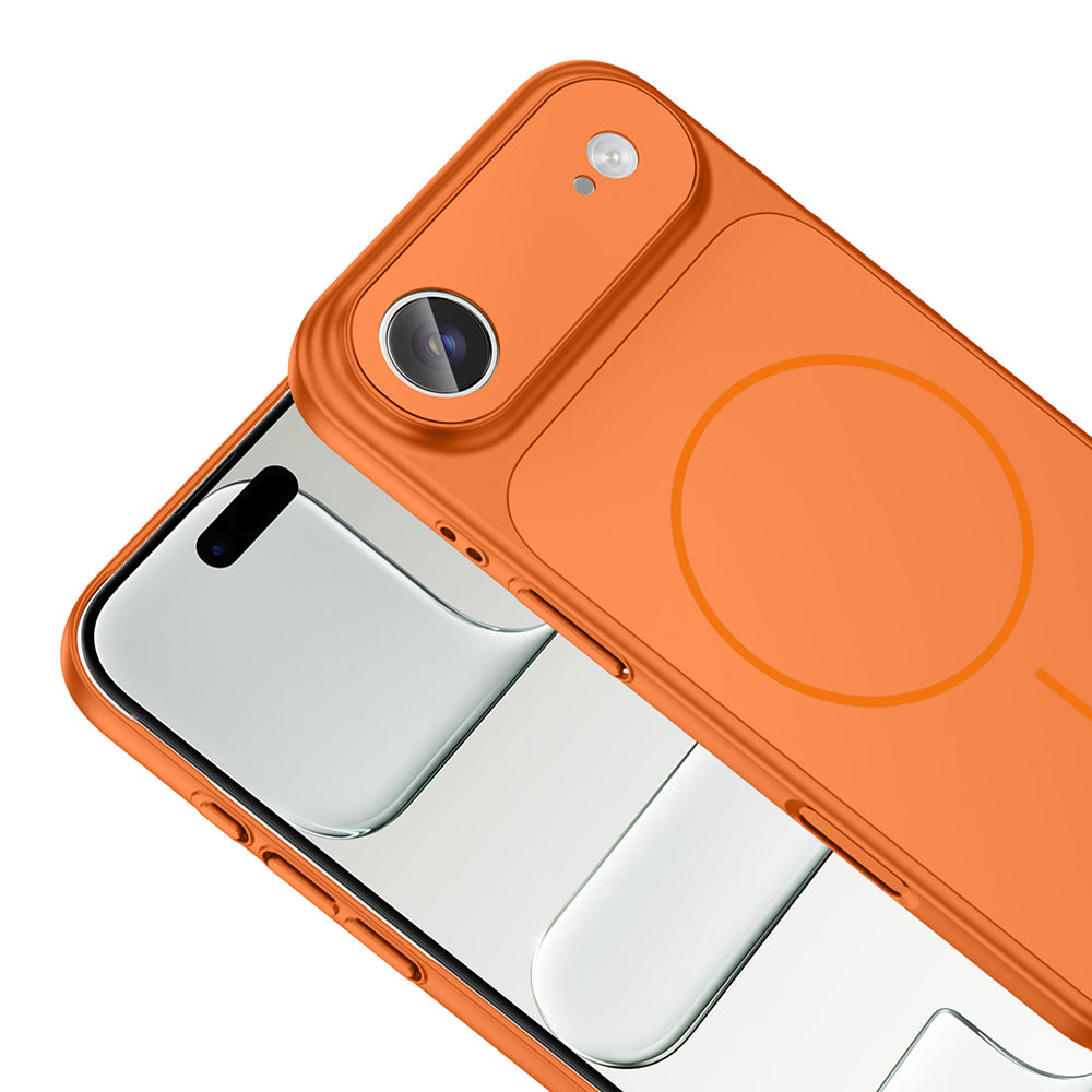 Apple iPhone 17 Air Kılıf Zore M-Safe Şarj Özellikli Kamera Korumalı Formen Kapak Gri