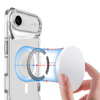 Apple iPhone 17 Air Kılıf Zore M-safe Şarj Özellikli T-Max M-safe Kapak Şeffaf