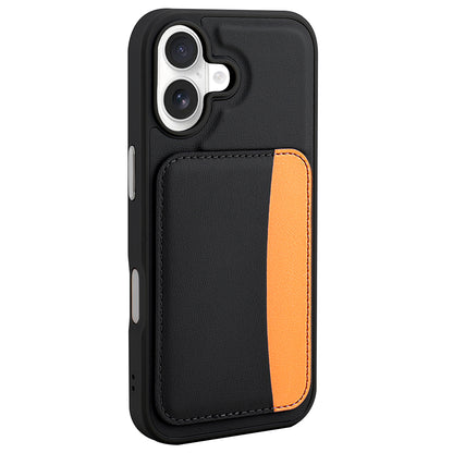 Apple iPhone 17 Kılıf Kartlıklı Zore X-Kart Silikon Kapak Koyu Gri