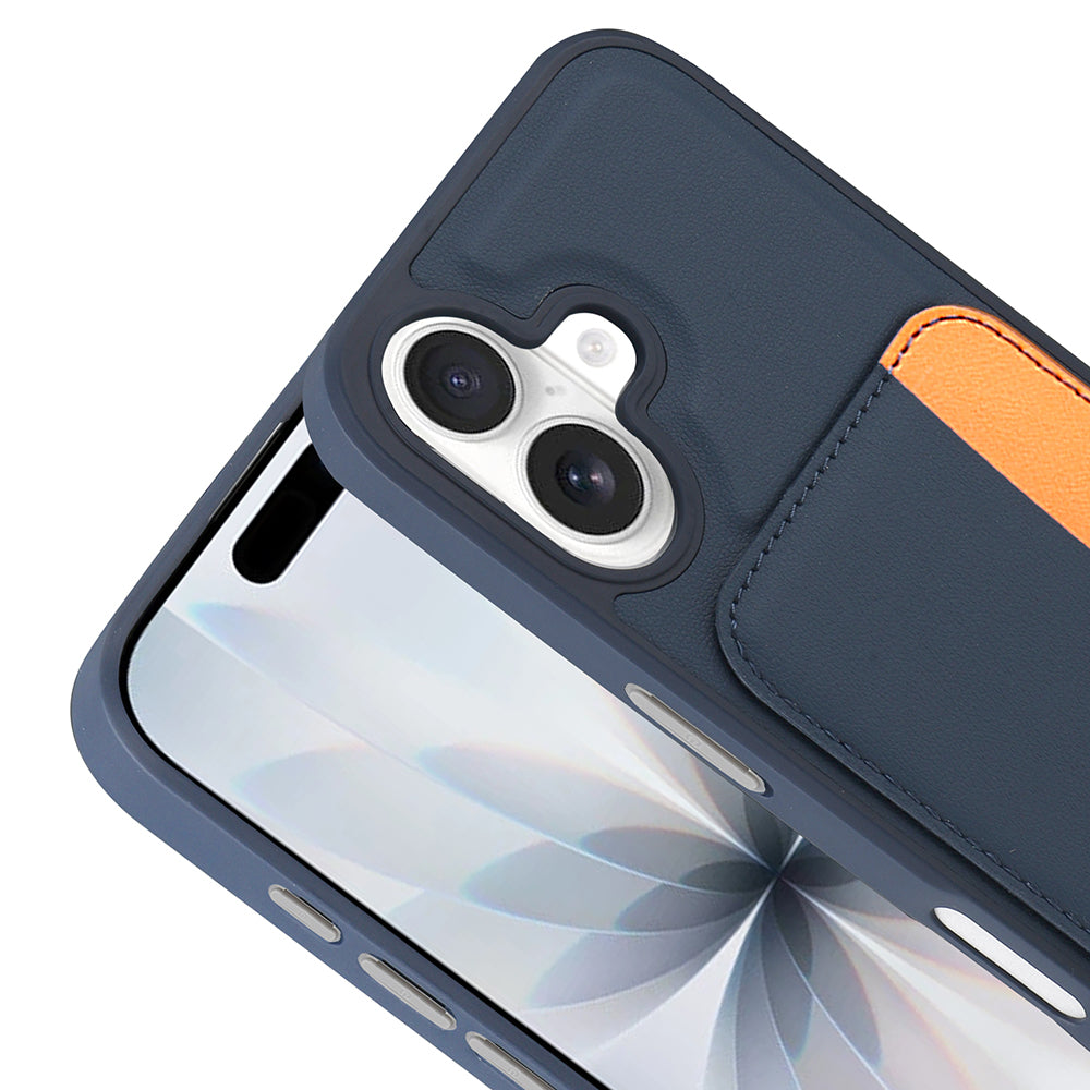 Apple iPhone 17 Kılıf Kartlıklı Zore X-Kart Silikon Kapak Siyah