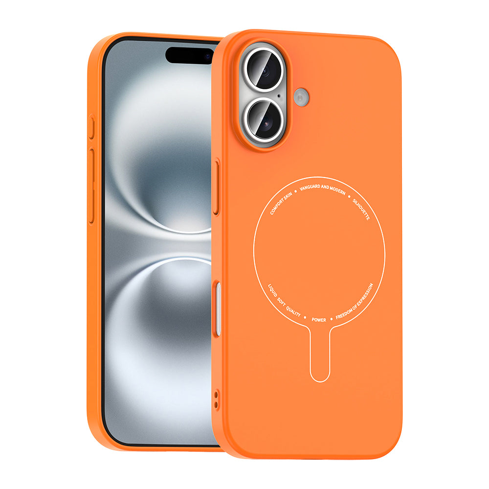 Apple iPhone 17 Kılıf M-Safe Şarj Özellikli Kamera Korumalı Zore Elio Sert PC Kapak