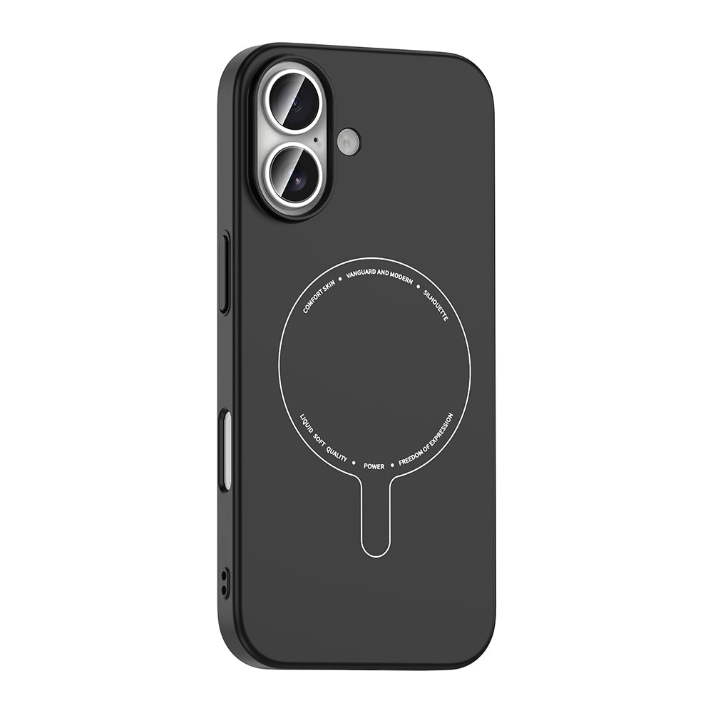 Apple iPhone 17 Kılıf M-Safe Şarj Özellikli Kamera Korumalı Zore Elio Sert PC Kapak