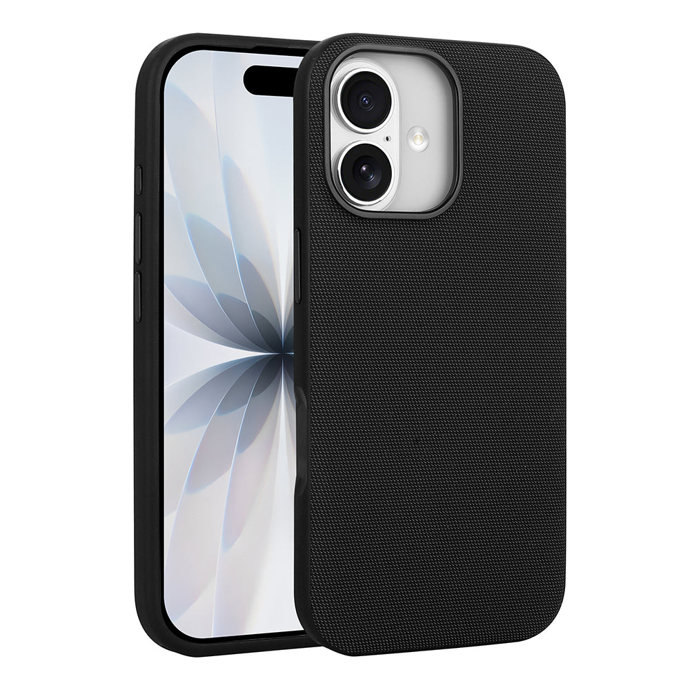 Apple iPhone 17 Kılıf M-Safe Şarj Özellikli Kumaş Tasarımlı Zore Miami Sert PC Kapak