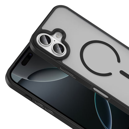 Apple iPhone 17 Kılıf M-safe Şarj Özellikli Mat Arka Yüzey Zore Sio Kapak Desert Titanyum