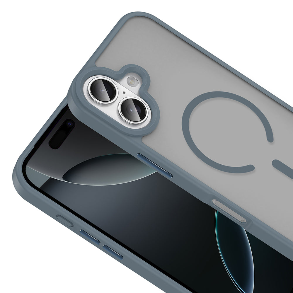 Apple iPhone 17 Kılıf M-safe Şarj Özellikli Mat Arka Yüzey Zore Sio Kapak Turuncu