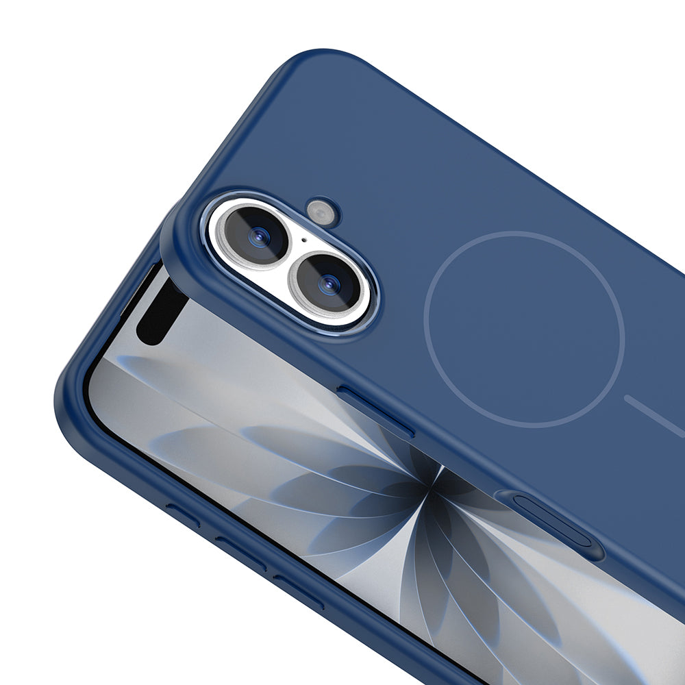 Apple iPhone 17 Kılıf M-Safe Şarj Özellikli Metal Kamera Çerçeveli Zore Edi Silikon Kapak Siyah