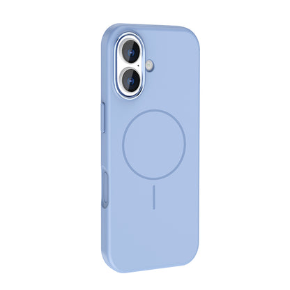 Apple iPhone 17 Kılıf M-Safe Şarj Özellikli Metal Kamera Çerçeveli Zore Edi Silikon Kapak Lacivert