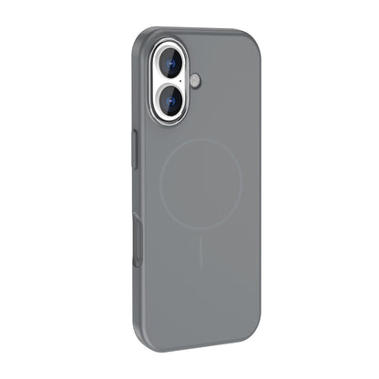 Apple iPhone 17 Kılıf M-Safe Şarj Özellikli Metal Kamera Çerçeveli Zore Edi Silikon Kapak Lila