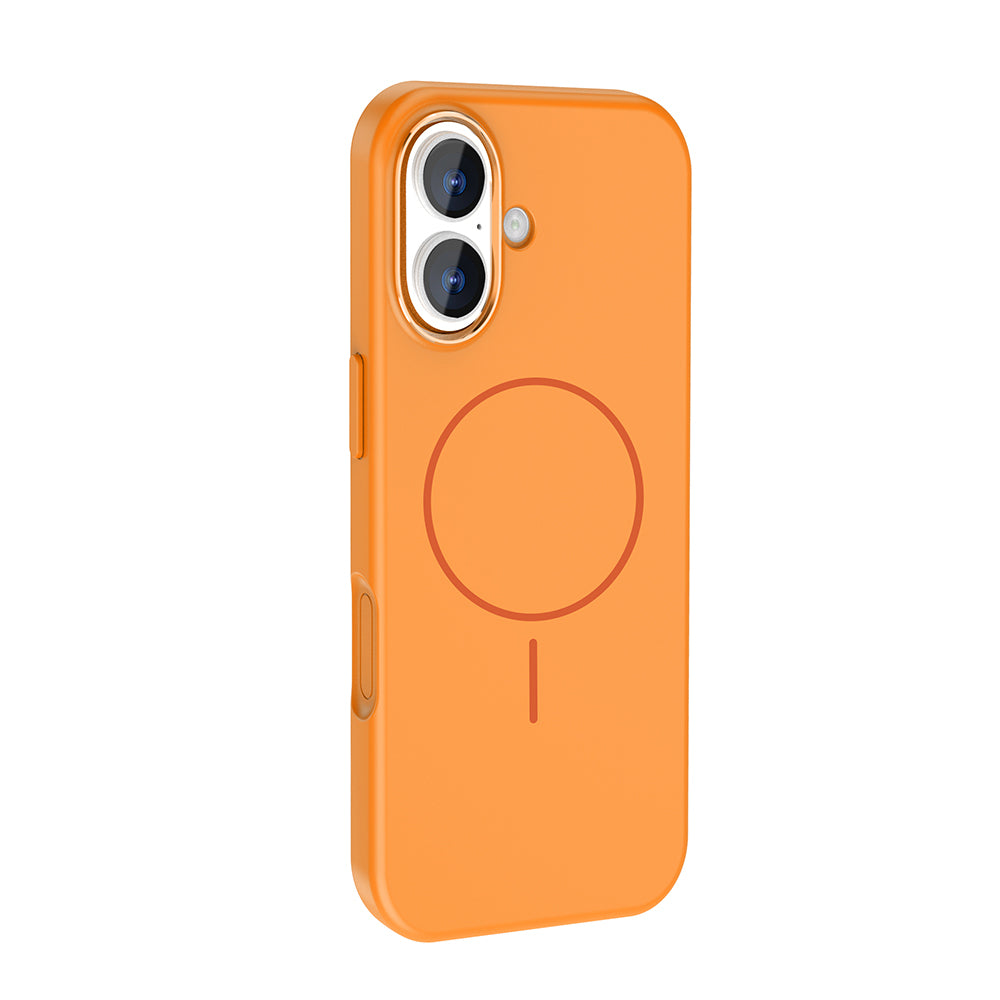 Apple iPhone 17 Kılıf M-Safe Şarj Özellikli Metal Kamera Çerçeveli Zore Edi Silikon Kapak Lacivert