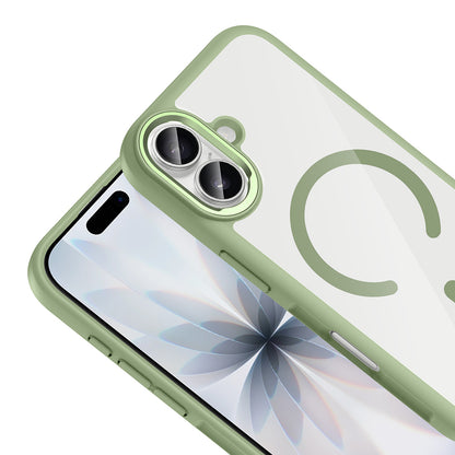 Apple iPhone 17 Kılıf M-Safe Şarj Özellikli Metal Kamera Çerçeveli Zore Tiko Kapak Lila