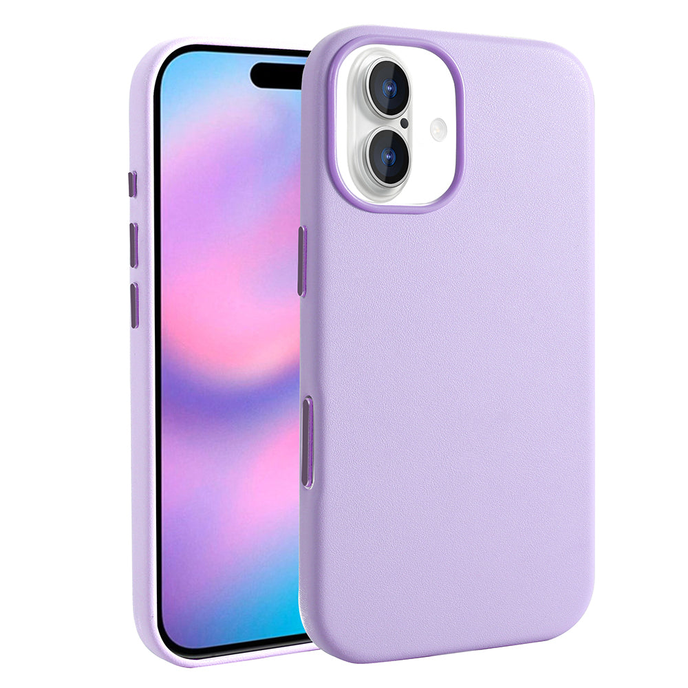 Apple iPhone 17 Kılıf M-safe Şarj Özellikli PU Deri Görünümlü Zore Kupra Kapak Gri