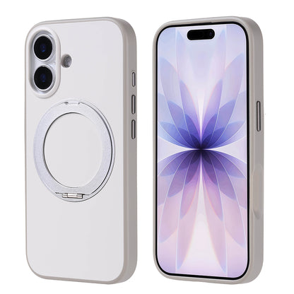 Apple iPhone 17 Kılıf M-Safe Şarj Özellikli Standlı Zore Proton Silikon Kapak Gri