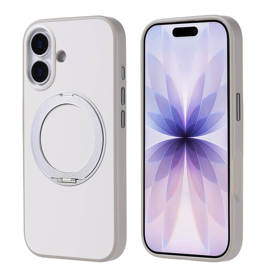 Apple iPhone 17 Kılıf M-Safe Şarj Özellikli Standlı Zore Proton Silikon Kapak Gri