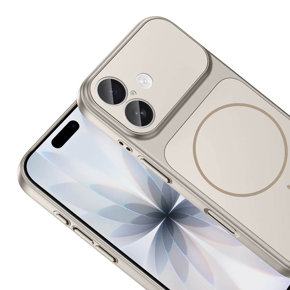 Apple iPhone 17 Kılıf Zore M-Safe Şarj Özellikli Kamera Korumalı Formen Kapak Mavi