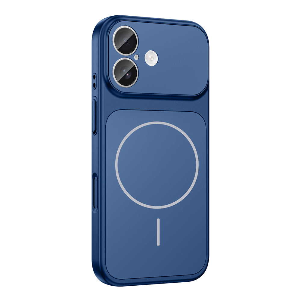 Apple iPhone 17 Kılıf Zore M-Safe Şarj Özellikli Kamera Korumalı Formen Kapak Turuncu