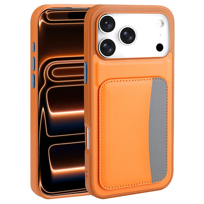 Apple iPhone 17 Pro Kılıf Kartlıklı Zore X-Kart Silikon Kapak Koyu Gri