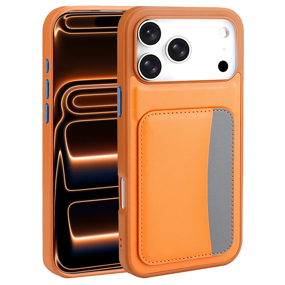 Apple iPhone 17 Pro Kılıf Kartlıklı Zore X-Kart Silikon Kapak Lacivert