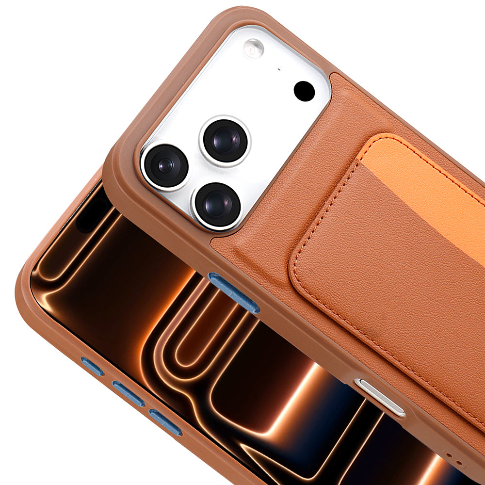 Apple iPhone 17 Pro Kılıf Kartlıklı Zore X-Kart Silikon Kapak Lacivert