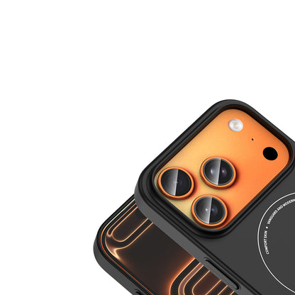 Apple iPhone 17 Pro Kılıf M-Safe Şarj Özellikli Kamera Korumalı Zore Elio Sert PC Kapak