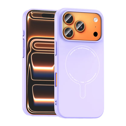 Apple iPhone 17 Pro Kılıf M-Safe Şarj Özellikli Kamera Korumalı Zore Elio Sert PC Kapak