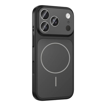 Apple iPhone 17 Pro Kılıf Zore M-Safe Şarj Özellikli Kamera Korumalı Formen Kapak Gümüş